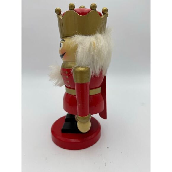 Traditional Wooden Nutcracker King Figurine -‎ Festive Holiday Decor - Picture 4 of 10